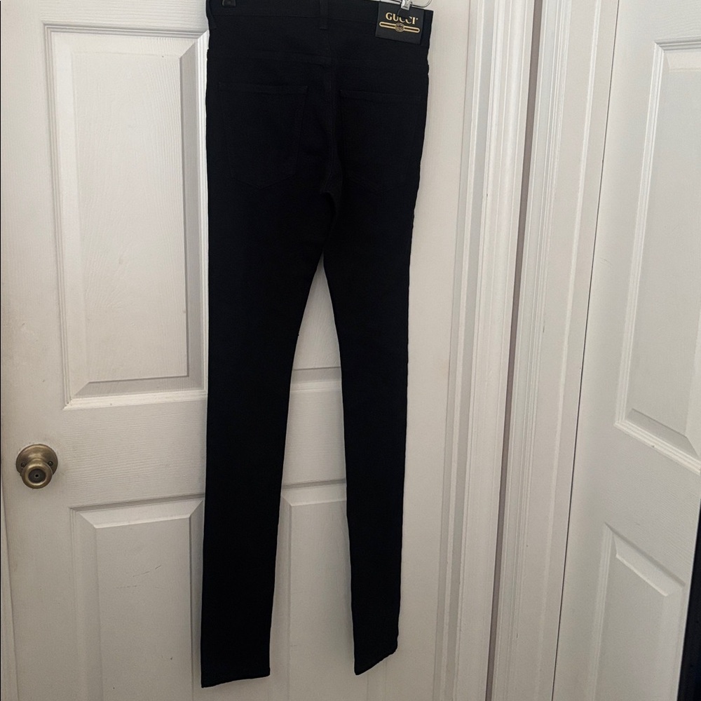 Gucci Black Jeans with Gold Logo - Picture 2 of 14